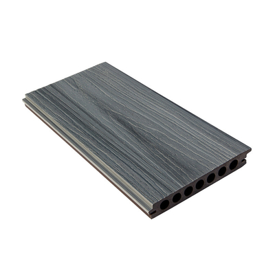 Teak Yard Wood Plastic Capped Composite Deck 157*22mm No Crack Decking